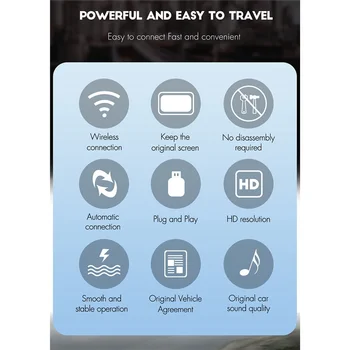 אנדרואיד מערכת אלחוטית Carplay תיבת Apple Wireless Carplay-שיקוף מסך MLink Carplay Ai תיבת רכב חכם מתאם