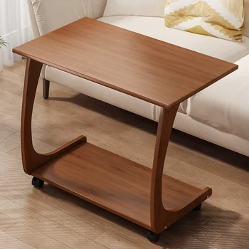 עץ פשוטה קפה שולחן נע ייחודי לחיסכון במקום שולחן קפה אסתטי עומד משלוח חינם Couchtisch הכניסה רהיטים