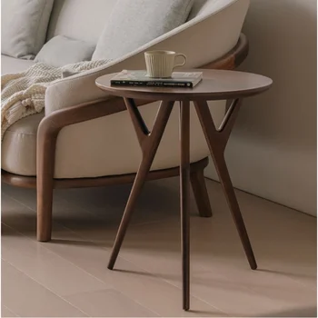 מודרני שולחן קפה מעץ מלא מרפסת שידות לילה יצירתי דוגמנות מתוק שולחן יציב עומס נושאות ריהוט הבית.