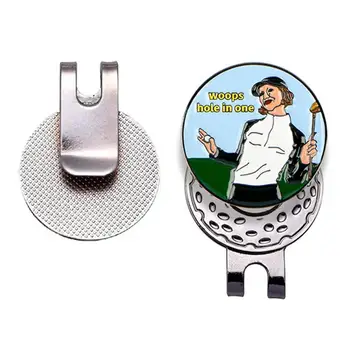 שימושי גולף סמן מיני גולף כדור הסמן אל-חלד כדור גולף מצחיק סמן את הכובע קליפ סט אימון גולף