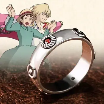 אנימה הטירה הנעה Cosplay הטבעת הייאו מיאזאקי סופי האוול תכשיטי טבעת מתכת-מתנת יום הולדת כמה הטבעת