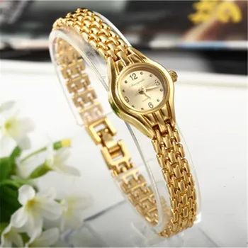 Sdotter זהב שעון צמיד לנשים קטנות חיוג יוקרה גבירותיי שעון יד פלדה אלגנטי קוורץ נקבה שעון אופנה מתנה רלו