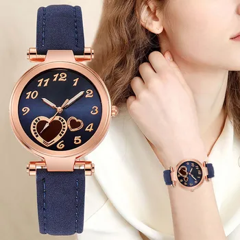 נשים שעונים של מותג יוקרה גבירותיי אופנה עור שעונים שעון נשים נקבה קוורץ שעוני יד Montre פאטאל Relogio Feminino