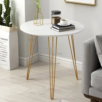 נורדי, עץ קפה שולחן הסלון רהיטים קטנים ספה שולחן צד יצירתי אור פשוט יוקרה עיצוב מרפסת שולחן עגול