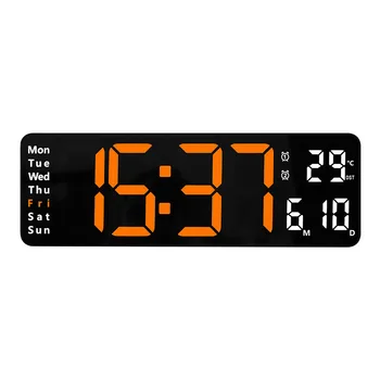 המשרד לוח שנה שעון דיגיטלי אופנה Smal שעון שולחני דיגיטלי חמוד שקט Orologio דה Parete מצחיק קיר Decors הסלון