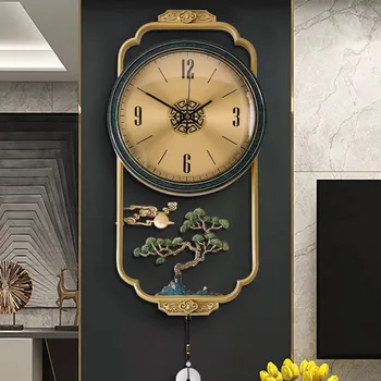 Modern Vintage שעוני קיר תלוי ייחודיות המשרד הסלון שעוני קיר מתכת זהב רלו דה ונקייה קישוט הבית באביזרים