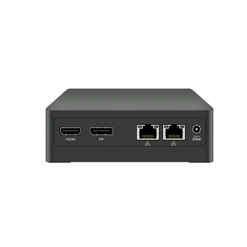 בין אלמון לייק N100 המעבד Rj45 2 Ethernet Lan יציאת מיקרו Computador משרד קטן בכיס Desktop עסקים Mini Pc