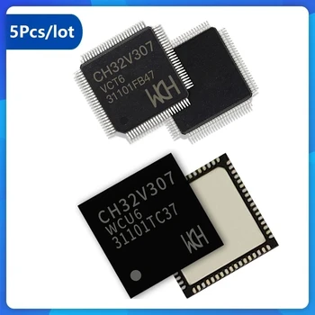 CH32V307 QingKe 32bit-RISC V לפשעים חמורים 144MHz USB 480Mbps לבנות PHY 8UART Ethernet , 5Pcs/Lot