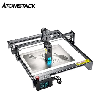 ATOMSTACK X7 S10 A10 Pro 50W נייד התמונה מתכת דיקט פלסטיק מדפסת CNC חיתוך שולחן עבודה מכונת חריטת לייזר