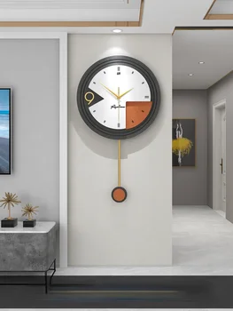 אור יוקרה שעון קיר סלון מודרני מינימליסטי משק בית אופנה קיר שעון אישיות יצירתית קישוט קיר שעון