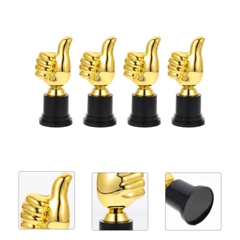 4 יח ' ילדים מדהים פרס עידוד באולינג מתנות זהב האגודל דגם פלסטיק תלמיד מיני צעצועים