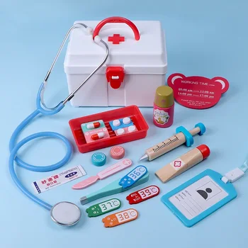 עץ להעמיד פנים, לשחק רופא צעצועים חינוכיים לילדים רפואית הדמיה ברפואה החזה להגדיר עבור הילדים משחק תפקידים פנים צעצוע