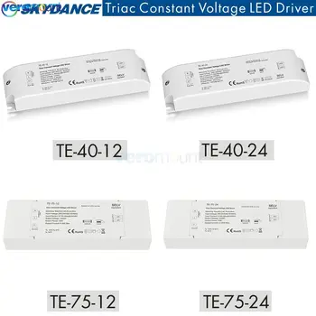 Triac נהג LED ניתן לעמעום קבוע מתח 1CH 40W 75W AC 220V DC 12V 24V PWM דיגיטלי עמעום Triac הנהג על אור LED קלטת