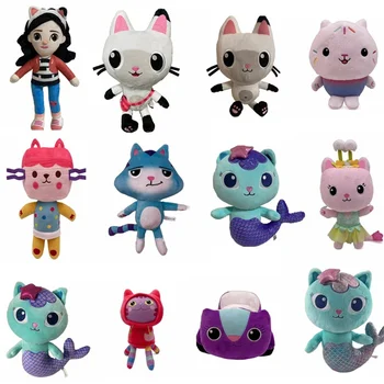 חדש גבי בובות צעצוע קטיפה Mercat קריקטורה בובות של חיות חתול מחייך המכונית חתול ים חתול קייקי חתול בובות ילדים, מתנות ליום הולדת