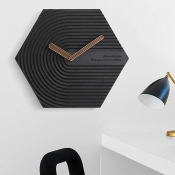 מינימליסטי שקט שעון קיר נורדי עיצוב הסלון יצירתי שעון קיר מסוגנן עיצוב מודרני Orologio דה Parete עיצוב הבית