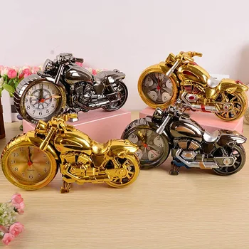 יצירתי אופנוע אופנוע דפוס שעון מעורר השעון יצירתי הביתה מתנת יום הולדת מגניבה השעון (סוג הגלגל היה אקראי)