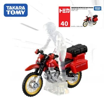 Takara טומי Tomica מס ' 40 הכבאות אופנוע מהיר התוקף רכב Diecast מתכת סגסוגת דגם המכונית צעצועים לילדים מתנה 188650