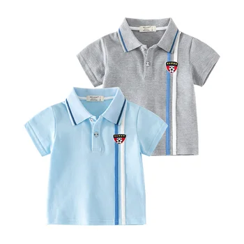 לנשימה הבנים כותנה פולו חולצה לגילאי 2-6 תינוק בייבי טי ילדים בגדי הקיץ