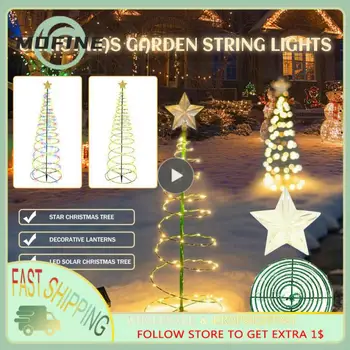 קישוטי חג המולד הוביל עץ חג מולד קישוט עמיד חיסכון באנרגיה גינה בחצר תאורה מנורות 50 חרוזים מנורה אור 2.5 v