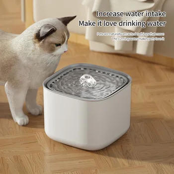 3L חתול מזרקת מים אוטומטי תמחזר מסנן קיבולת גדולה Filtring חתול שותה מים USB חשמלי אילם חתולים מתקן המים