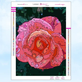 5D הנוף יהלום ציור קומיקס פרחים בהירים מלא סדרות ריינסטון פסיפס רקמה לחצות סטיץ ערכת עיצוב הבית מתנות