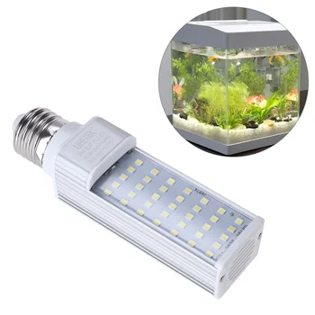 נורות Led UEETEK 7W E27 LED חיסכון באנרגית מנורה כדי להתאים את כל הדגים פוד ודגים תיבת אקווריומים (לבן)