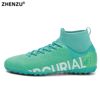 ZHENZU גודל 31-45 מקצועי כדורגל גברים מגפי ילדים נעלי כדורגל נעלי ספורט לנעלי Futsal נעלי כדורגל בנים ילדה
