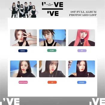 Kpop אני Lomo כרטיס IVE גלויה אלבום תמונות חדש להדפיס כרטיסי תמונה אוהדים מתנות אוסף ליז Wonyoung Gaeul 6Pcs/סט