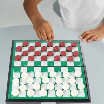 בודק המשחק מתקפלת עם כלי שחמט קלאסי למשפחה משחק השחמט הבינלאומי