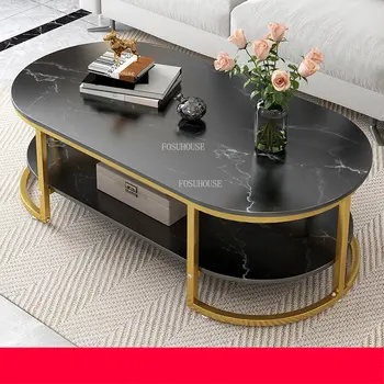 אור יוקרה ריהוט הסלון נורדי קטן שולחנות קפה יצירתי אחסון ספה שולחן צד הפנאי המודרני קפה שולחן GM