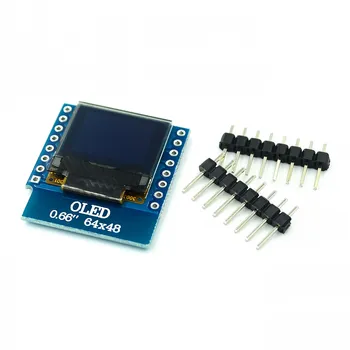 0.66 אינץ תצוגת OLED מודול WEMOS D1 מיני ESP32 מודול Arduino AVR מיקרו-בקרים stm32 64x48 0.66