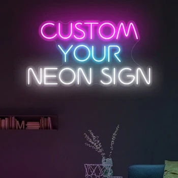 פרטי מותאם אישית ניאון מותאם אישית השם, עיצוב הלוגו של העסק החדר קיר אור LED מסיבת יום הולדת קישוט החתונה מנורת לילה