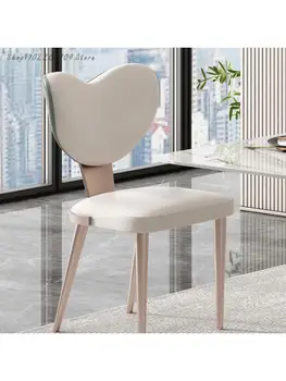 מעצב סגנון המסעדה האוכל הכיסא אור יוקרה High-end תוספות הרוח הכיסא המודרני ביתיים פשוטים מעור איטלקי האוכל