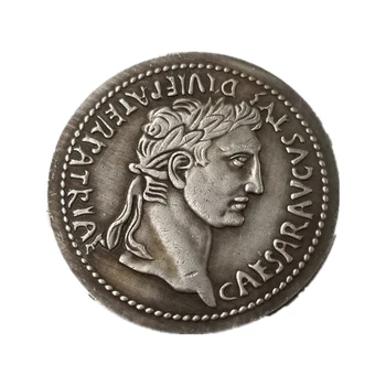 1Pcs מטבע עתיק להעתיק ראש אנושי פורטרט בסגנון עתיק מטבעות הנצחה-העתק אספנות מתכת לאסוף מתנה יפה