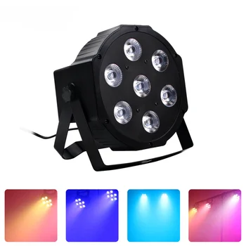 7 מלא-צבע LED המטפחת אורות, 4ס מ 1 צבעונית רקע אורות, חתונה אורות הבמה, בארים, בתים, אורות מסנוורים.