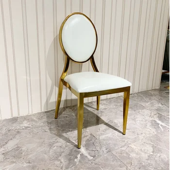 זהב שולחן אוכל כסא פנאי יוקרה נורדי הביתה מרגיע כיסא סלון סטיילינג Mueble De Cocina הרהיטים בסלון CC50CY