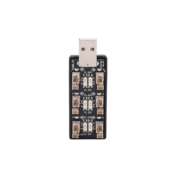 סוללה USB 6 ערוצים USB ל-3.8 V סוללה 2.5‑4.35 V טעינה לוח עם אינדיקטורים LED